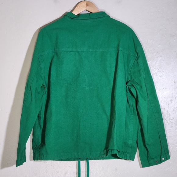 Cheatin Snakes Green Pullover with Black Pocket and Red Text - Picture 2 of 4